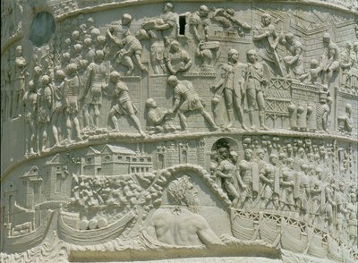 The Roman Army Crossing the Danube (detail) by Roman